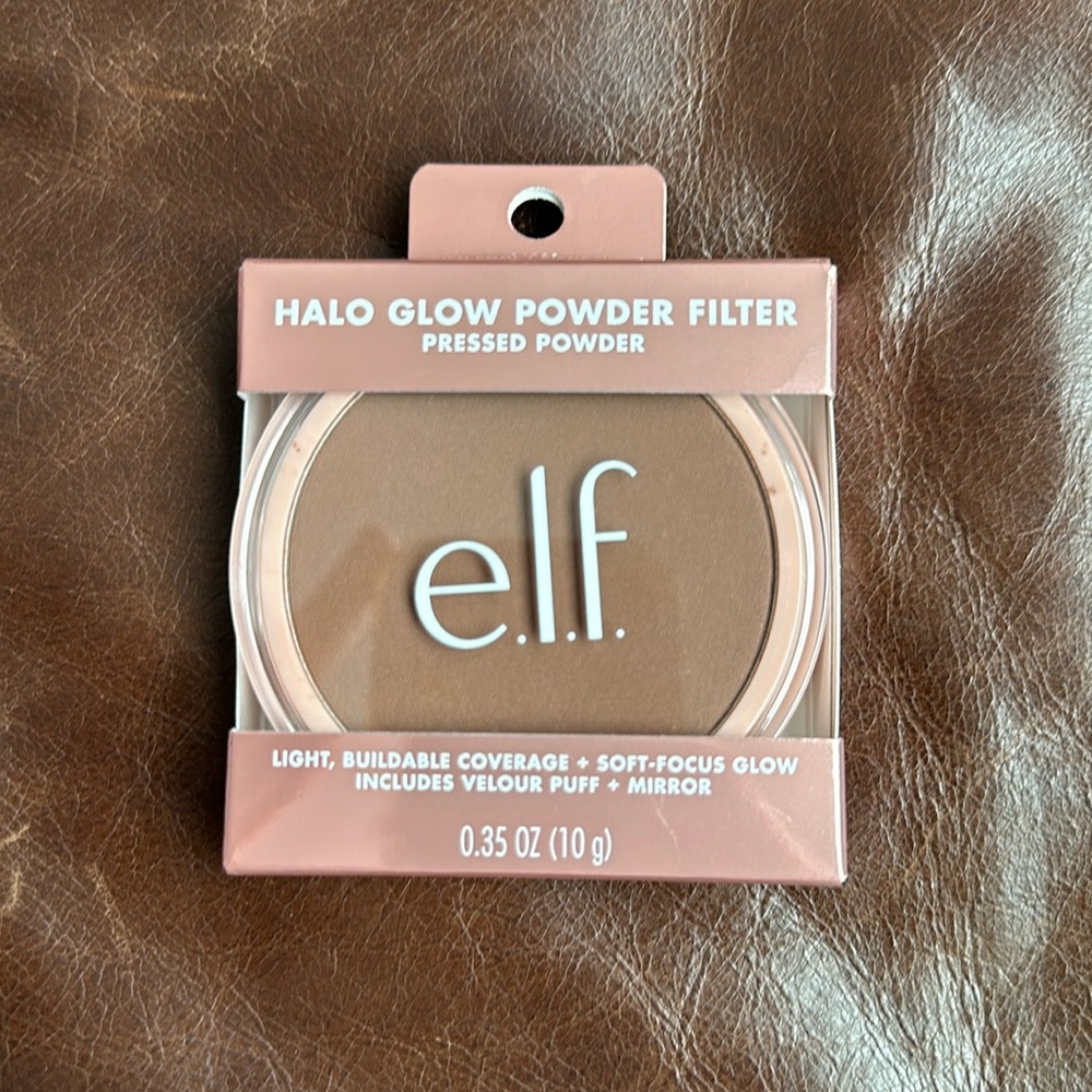 New elf halo glow powder filter pressed powder rich cool